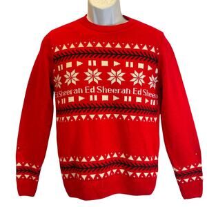 Another British Jumper ED SHEERAN Ugly Christmas Sweater Size Small